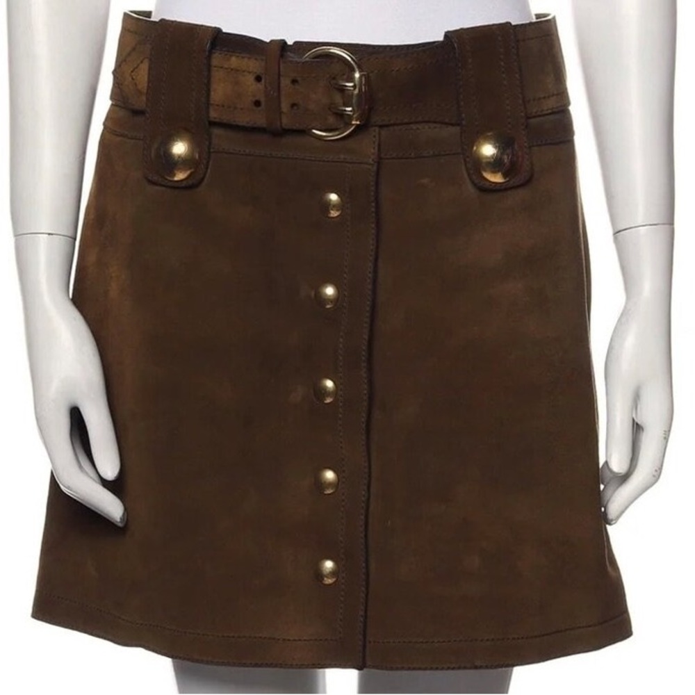 GUCCI Vintage suede skirt NWT